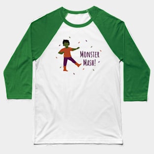 Halloween Frankie Monster Mash Baseball T-Shirt